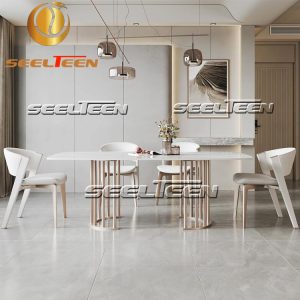 White dining table