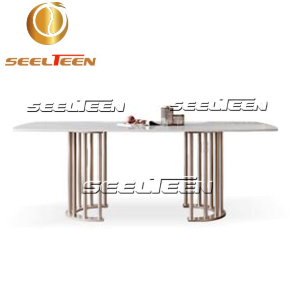 White dining table