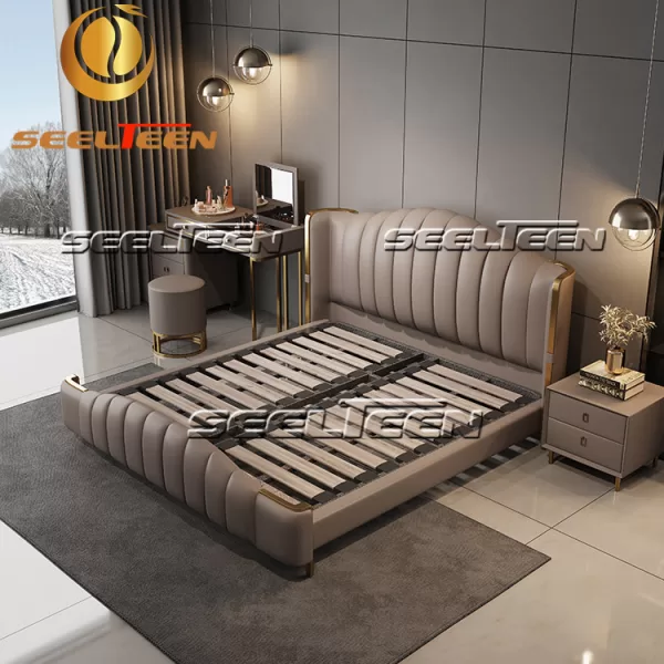 Queen platform bed frame