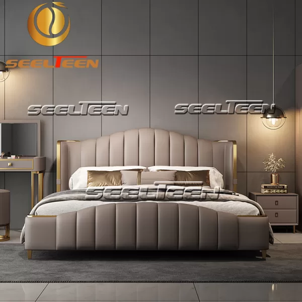 Queen platform bed frame