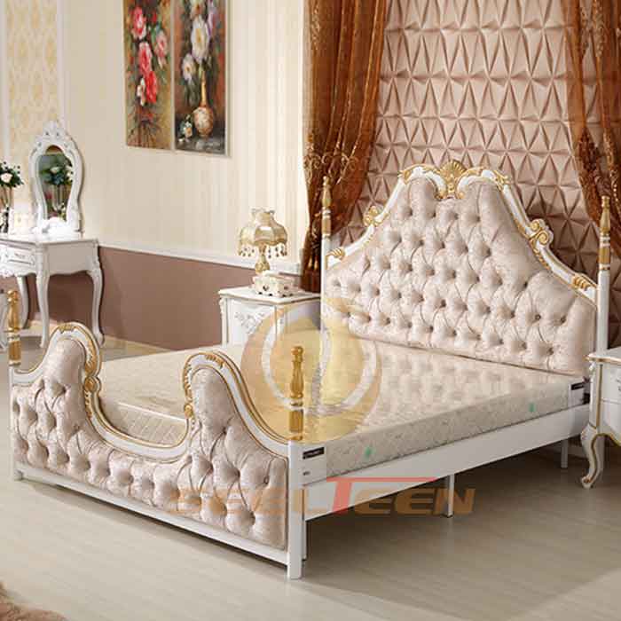 Double beds size elegant retro European style Seelteen