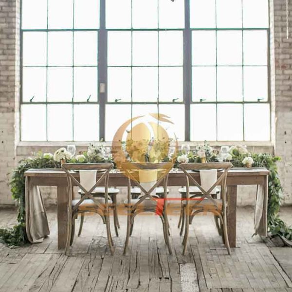 Wood dinner table