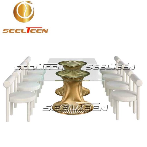 Glass top tables for weddings