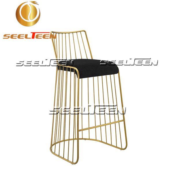 Rivulet Velvet Bar Stool