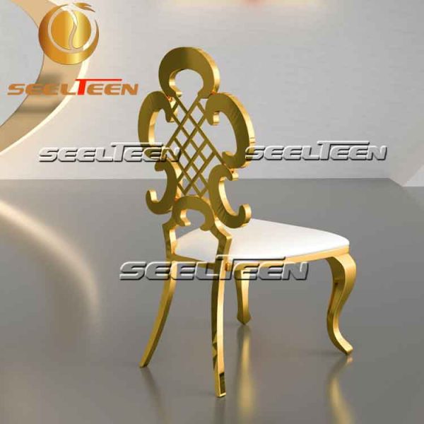 Gold wedding dining chair