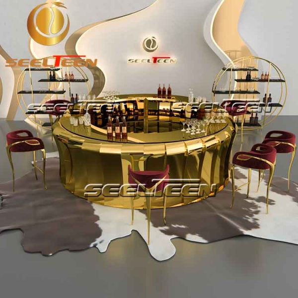 Curve bar counter