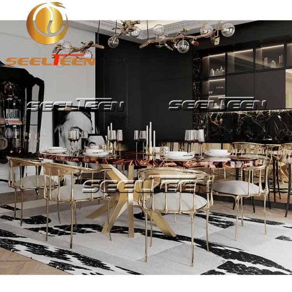 white modern dining chair