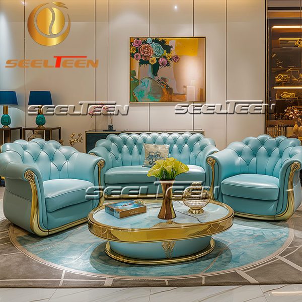Light Blue Sofa