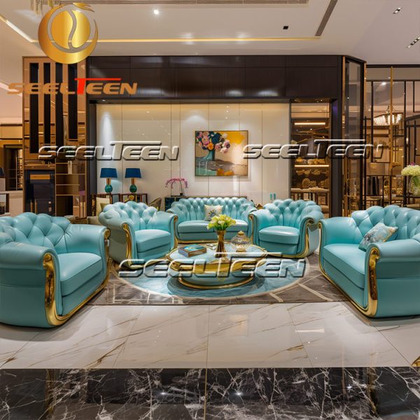 Light Blue Sofa