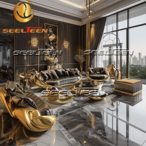 Black Leather Sofa