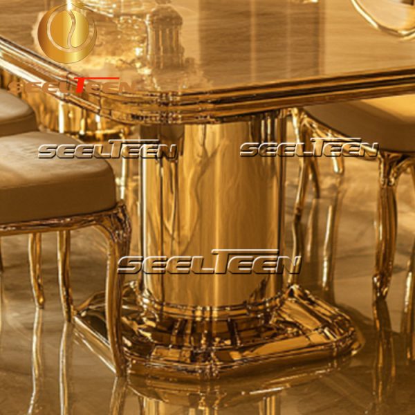 Dining Room Table with Upholstered Chairs