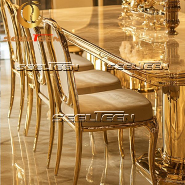 Dining Room Table with Upholstered Chairs