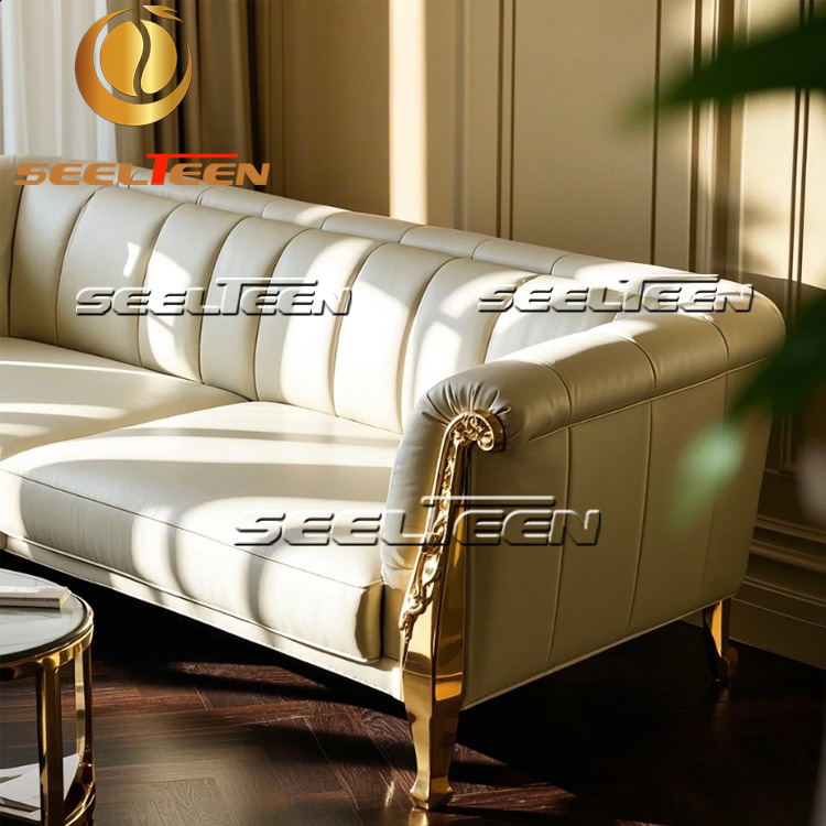 Premium Sofa with Stainless Steel Legs – Stylish & Durable