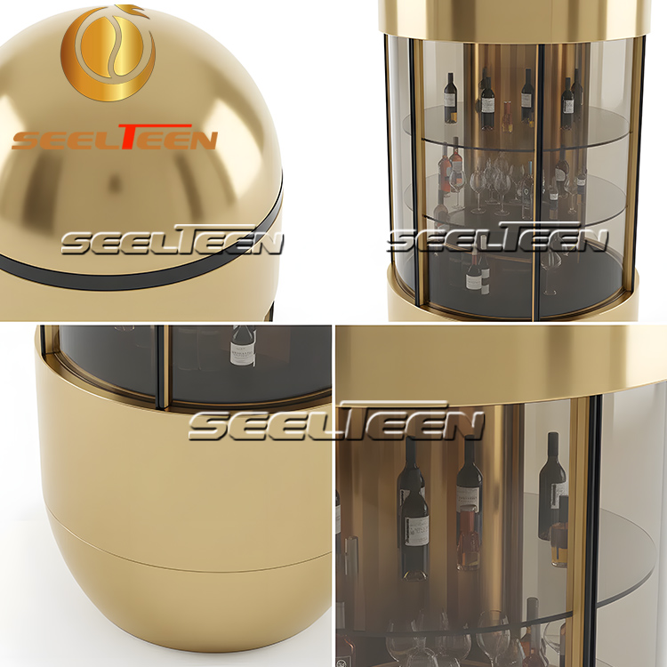 JG-007 (4) Gold Bar Cabinet