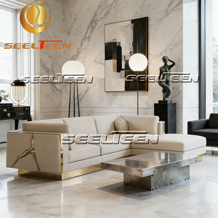 Imposing Furniture: Stainless Steel Sofa For A Luxury Design