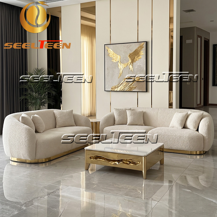 Designing a Luxury Living Room with Bouclé Sofas