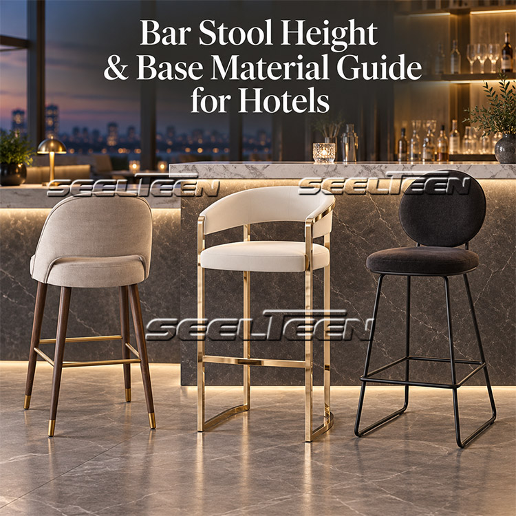 Bar Stool Height & Base Material Guide for Hotels